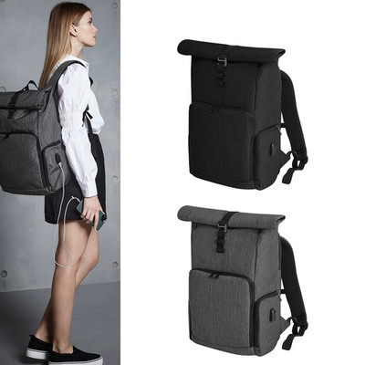 Quadra Q-Tech Charge Rolltop Rucksack Q995 - Laptop kompatibel bis 15,6 = sicher