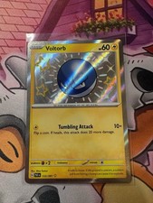 Pokémon TCG Voltorb Scarlet Violet Paldean Fates Holo Shiny Rare Card 133/091
