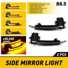 Amber LED Sequential Side Mirror Turn Signal Lights For Audi A3 A4 A5 S5 RS3 New