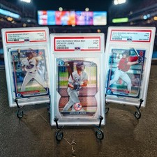 PSA 9 MLB Prospect Lot (3) Spencer Jones Cam Smith Kyle Teel Bowman Chrome...