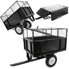 Kippanhänger 114x76x30cm abnehmbare Seitenwänden Anhängerverbindung Traktor