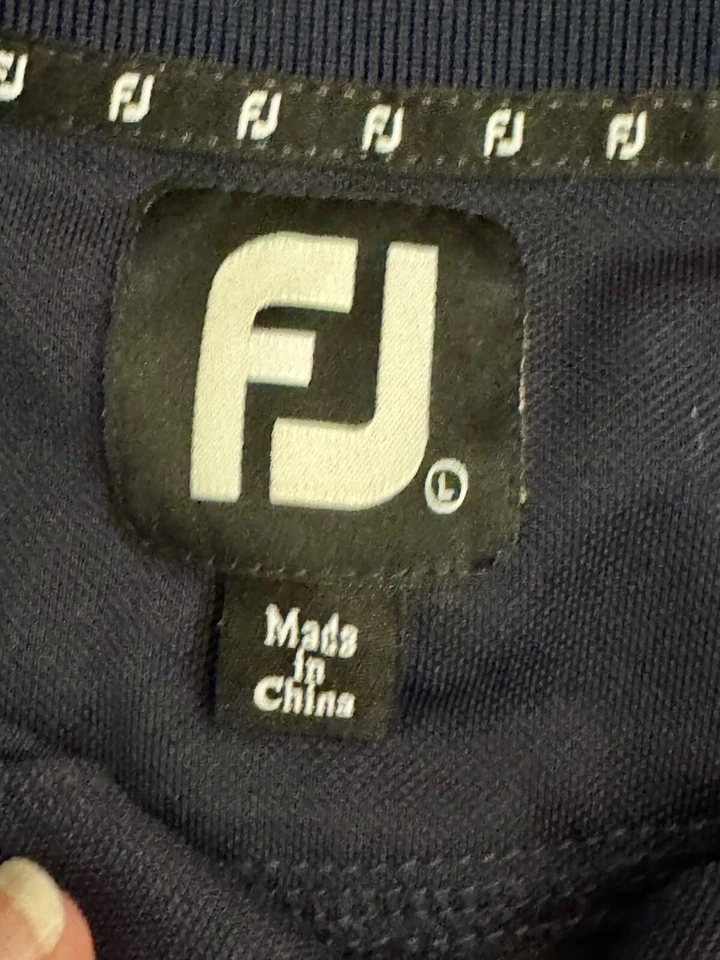 Camisa de golf FOOTJOY para hombre azul marino talla L logotipo rendimiento elástico club de golf nueva con etiquetas Foto 3 de 4