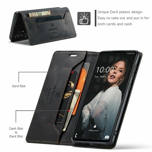 For Samsung A72 A52 A42 A32 A12 S22 5G Magnetic Flip Wallet Leather Case Cover - Zdjęcie 16 z 39