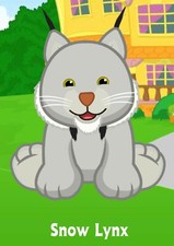 Webkinz Classic Snow Lynx - hm865 - Virtual Adoption Code Only