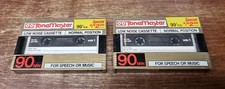 New Tone Master 90min Cassette Tapes Low Noise 3 Sealed Cassettes NIB