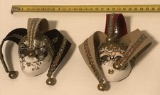 Venezianische Mini Wand Masken Handarbeit Paar Vintage 