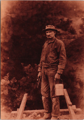 Postcard Grass Valley California Jasper Dailey Cornish Miner at Historic Park