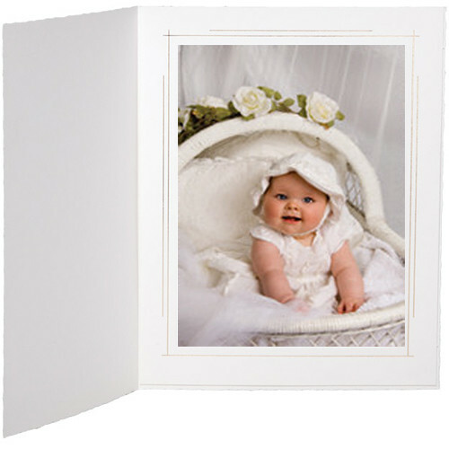 WEDDING 4X6 PICTURE FOLDER FRAME (WHITE FRAME 50 PACK) - WHITEHOUSE / CARDSTOCK - Picture 2 of 3