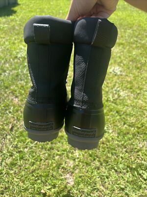 Weatherproof Vintage Adam II Mens Black Faux Fur Lined Duck Boots Size 12M D1 Weatherproof Vintage Adam2 Mens Duck Boots Black Lace Up  main image 3