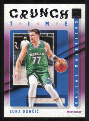 2021-22 Donruss Crunch Time Press Proof Purple #5 Luka Doncic