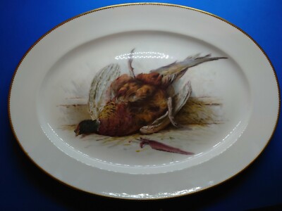 MINTON PORZELLAN SERVIERPLATTE, HANDBEMALT VON ANTONIN BOULLEMIER UM 1891