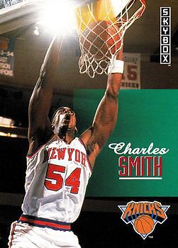 Charles Smith 1992 SkyBox #378 New York Knicks