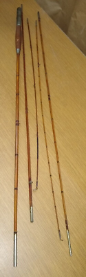 Vintage Unmarked 6 sided bamboo fly rod 2 tips | eBay