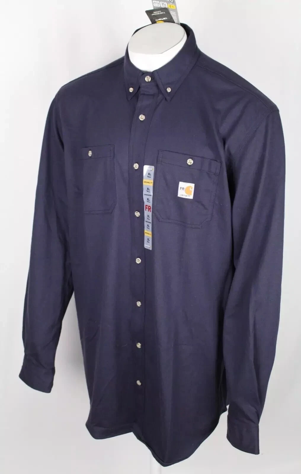 Carhartt FR Men's Button Shirt Force Cotton Long Original Fit Flame Resistant