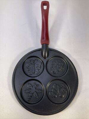 Nordic Ware 8.5  Insect Mini Pancake Pan Butterfly Dragonfly Ladybug Caterpillar