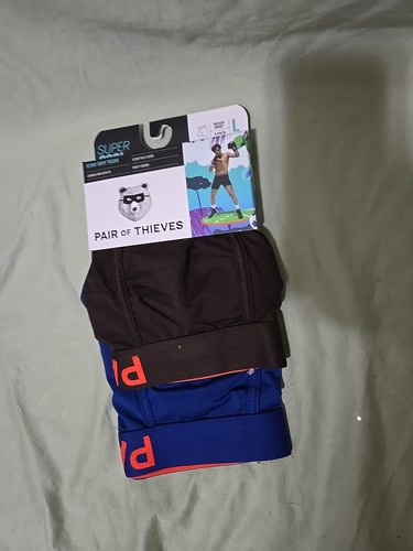 Pair of Thieves 2 Pack Men's Size Large Super Cool Boxer Briefs Stay Dry Tech