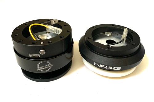 NRG SHORT HUB QUICK RELEASE STEERING WHEEL WOOD BK HONDA 92-95 CIVIC DEL EG EG6 - Bild 3 von 3