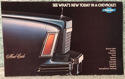 1978 CHEVROLET FULL LINE Catalog Sales Brochure -- small version, incl CORVETTE