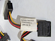 Lot of 3 Genuine OEM Dell SATA Power Splitter Cable 3.75" DP/N: 0N701D, 0247PN