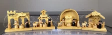 Rothenburg O.D. TBR Germany Christmas Wood Ornaments 2005 Manger Lot of 4 Read