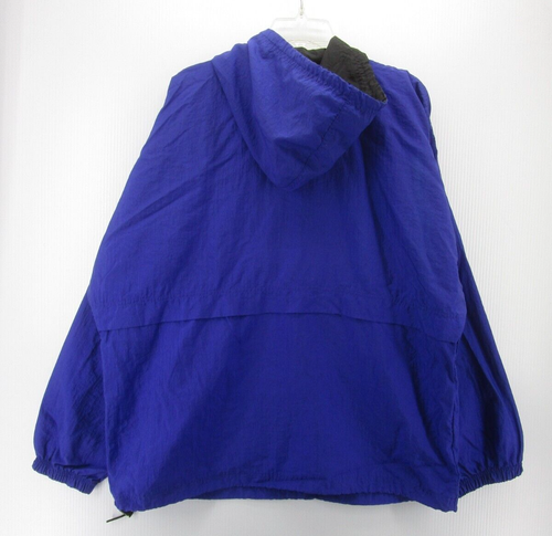 VINTAGE Umbro Jacket Men XL Blue Soccer Windbreaker Hoodie Vented 1/2 Zip 90s - Picture 8 of 12