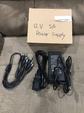 DC 12V 5A Power Supply Adapter W/8 Split Cable For CCTV Security Camera