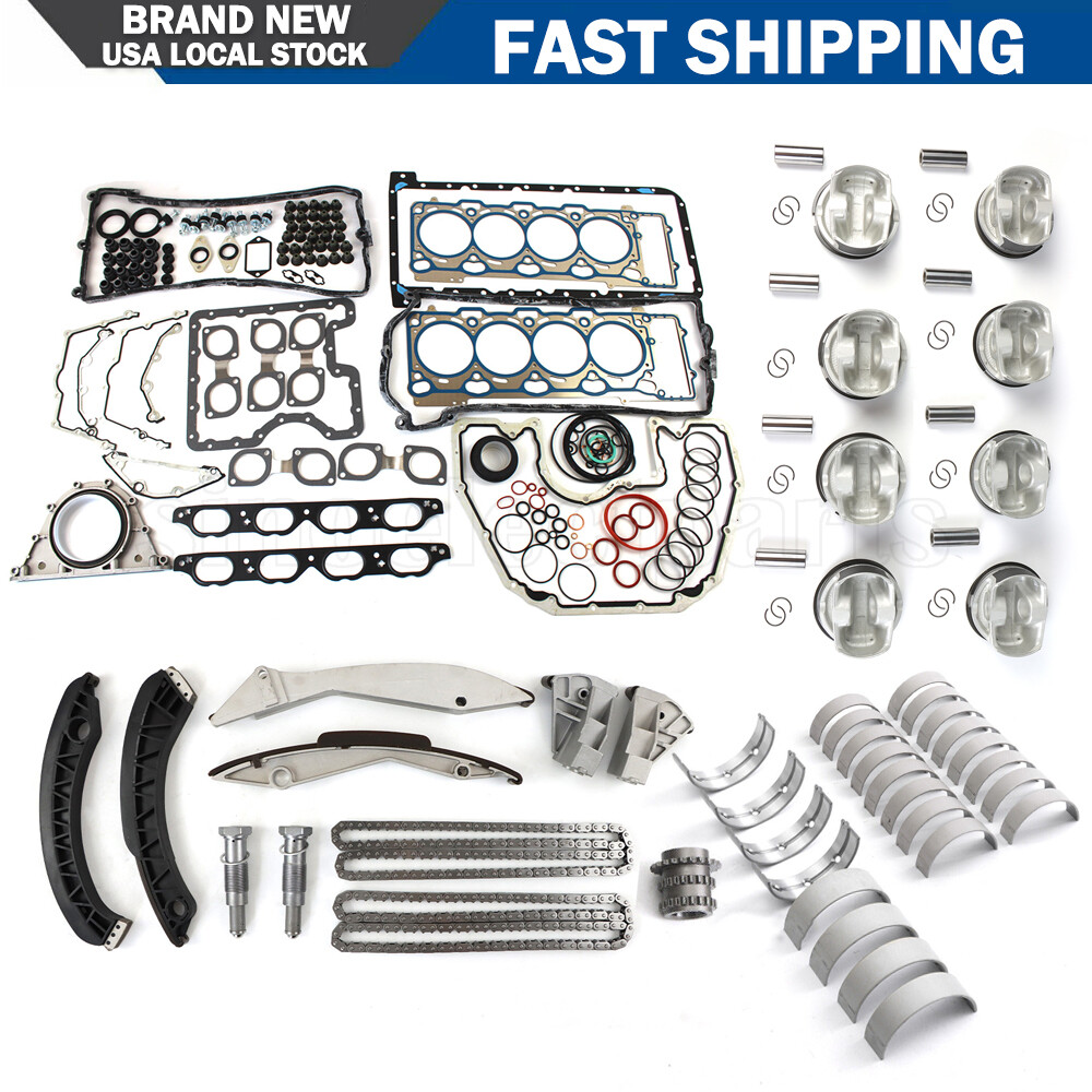 Engine Overhaul Kit Timing Piston For BMW 750i X5 550i E63 E65 E66 N62B48 4.8 US