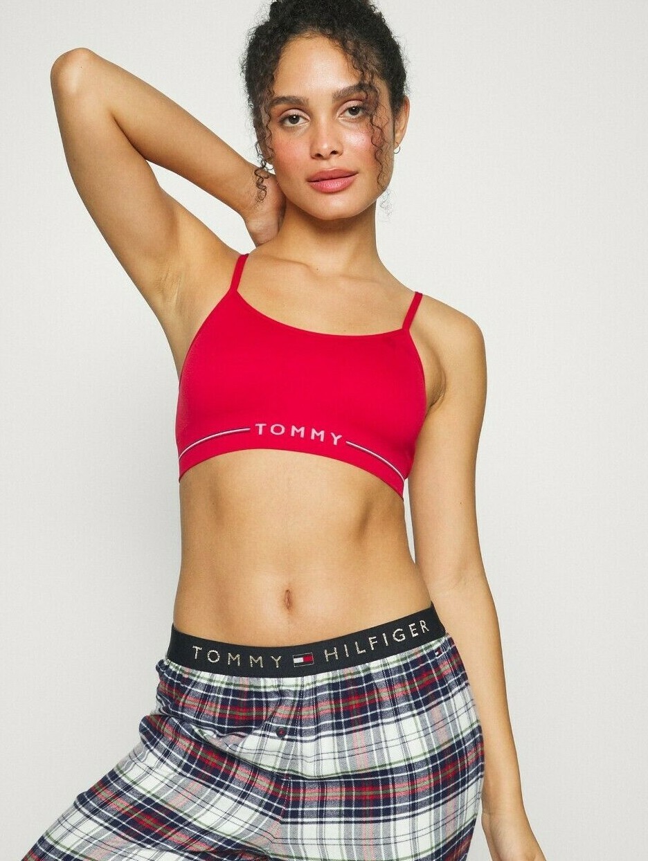 TOMMY HILFIGER SEAMLESS UNLINED BRALETTE - Bustier SIZE L RRP 30.99 NEW FREEUKPP