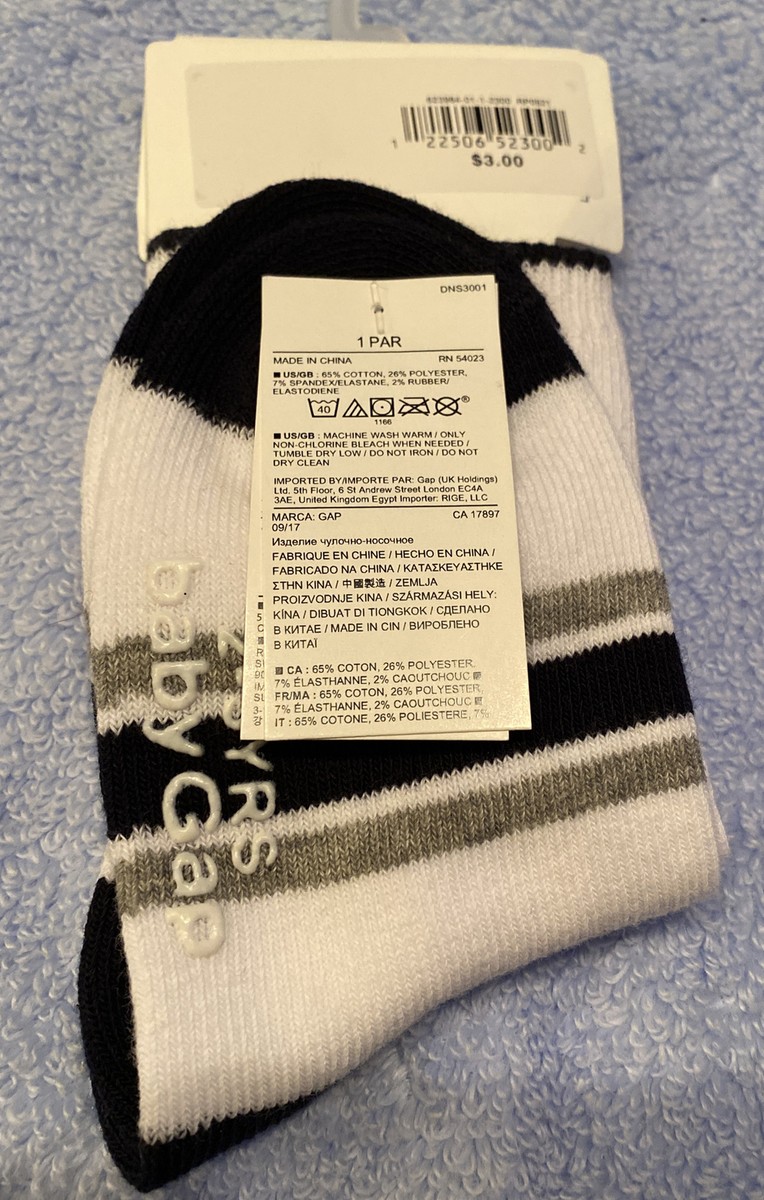 Baby GAP Socks 1-pr 2-3 Years New | eBay