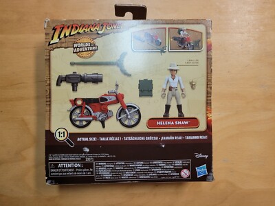 Indiana Jones Helena Shaw Action Figure Motorcycle Worlds Of