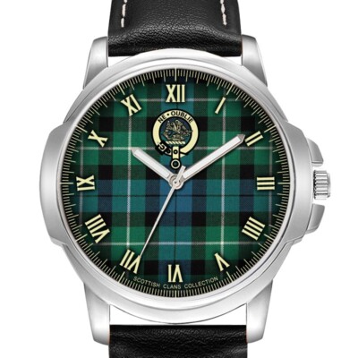 GRAHAM SCOTTISH CLAN TARTAN ARMBANDUHR GEBURTSTAG BESTES GESCHENK GRAVUR