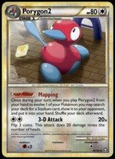 Porygon Uncommon - HGSS Triumphant 49/102 2010 LP+ Pokemon Card