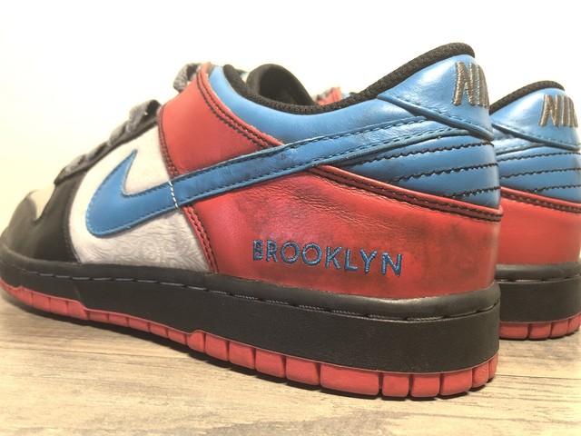 NIKE ID Dunk Low Blue Black Red Men's US Size 11 Custom Color 376227 991 2009 | eBay