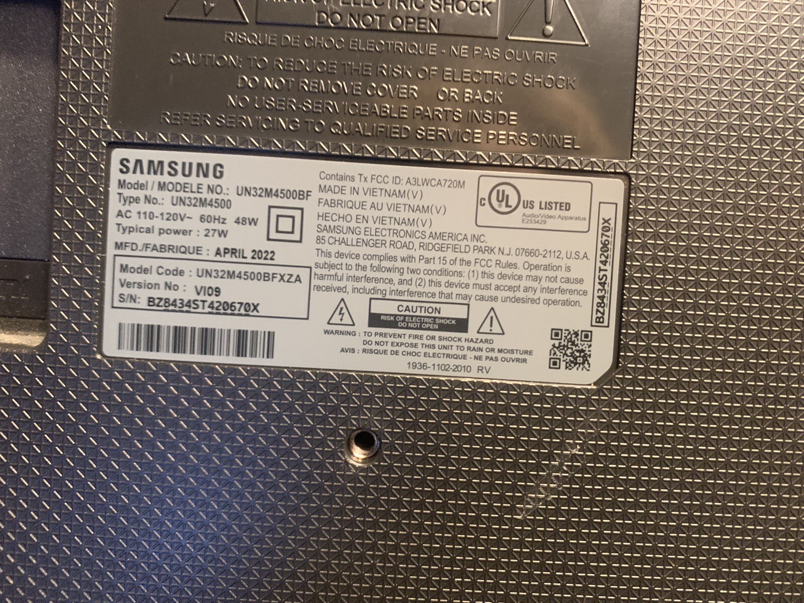 UN32M4500BF Samsung Tv Speakers Replacement BN8116359A eBay