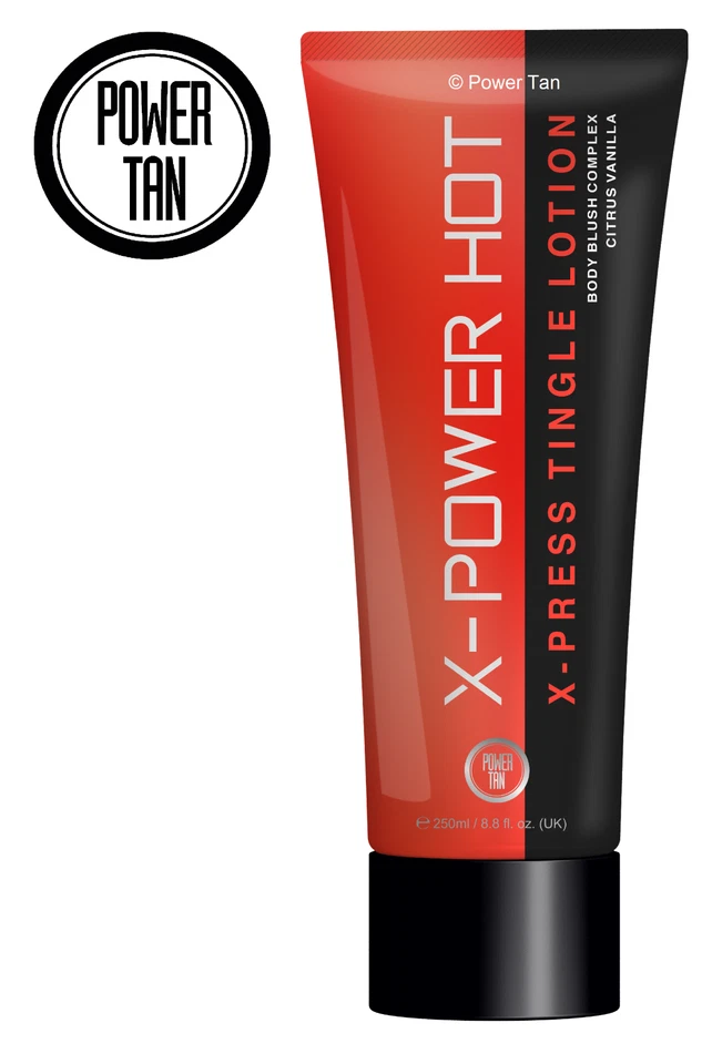 Power Tan X-Power Hot Tingle Bräunung Sonnenbank Lotion Creme Beschleuniger 250ml