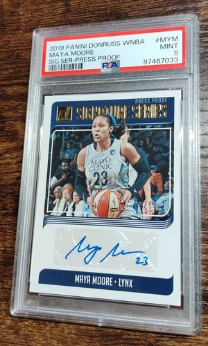 2019 Donruss WNBA Maya Moore Signature AUTO Press Proof /99 PSA 9 HOF!