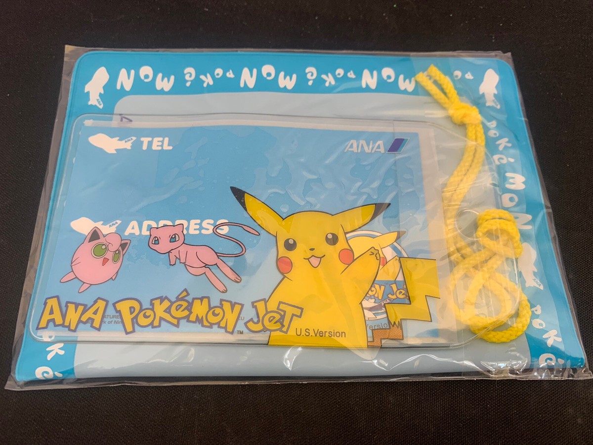 Very Rare ANA Pokemon Jet Luggage Tag Nintendo BANDAI JAPAN NEW IN