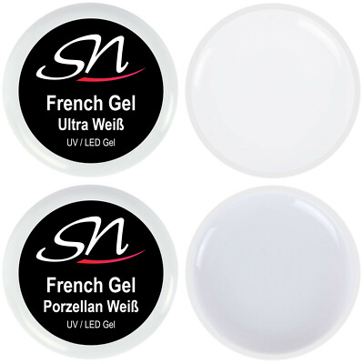 French Gel ultra weiß soft white milky UV Gel LED Farbgel Color Nagelgel Nägel