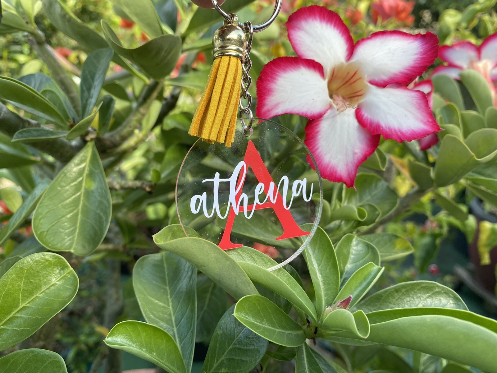 Personalized Keychain With Tassel-image