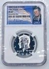 1964 Accented Hair Variety Kennedy Silver Half Dollar Proof Coin 💥NGC PF67💥