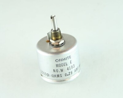 2 Potentiomètres Ohmite 2500 Ohms 12,5 Watts - Rhéostat / Résistance Variable - NOS (New Old Stock)
