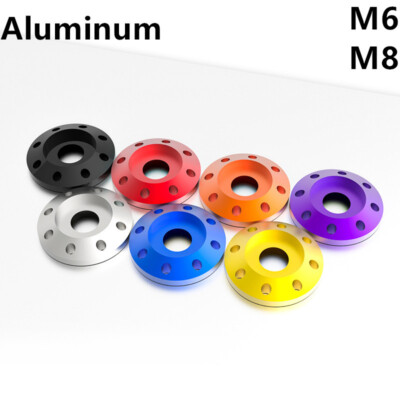 #ad Multi colored Aluminum Eight Holes Gasket Washers M6 M8 $51.81