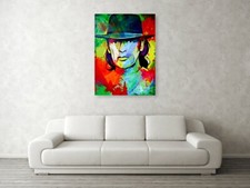 Motiv Udo Portrait Lindenberg Pop Art/Malerei/Leinwand/Kunstdruck/XXL/Poster