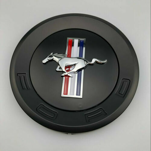NEW ROUSH DECAL CHROME BLACK TRUNK DECK LID EMBLEM BADGE FIT 5.9"/15cm