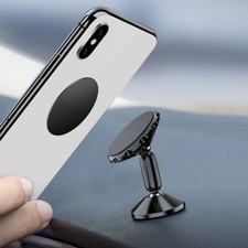 Soporte magnético para teléfono para automóvil Soporte de montaje en tablero de instrumentos Giratorio 360° Accesorios para automóvil