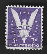 Scott# 905 3c Win the War with light machine cancel - (A-3)