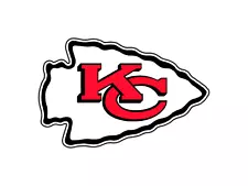 #0028 Kansas City Chiefs Logo #2 Football Sticker Waterproof Vinyl Decal DieCut