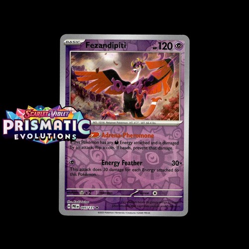 Pokemon Prismatic Evolutions: Choose Your Card! Reverse Holo/Holo EX Full Art NM - Picture 57 of 173