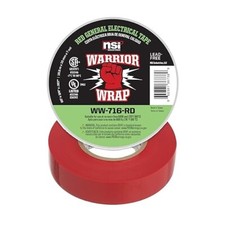 WarriorWrap General 3/4 in. x 60 ft. 7 mil Vinyl Electrical Tape, Red