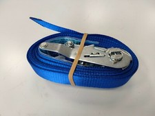 2x Blue Endless Ratchet Strap 25mm Webbing 1t 4 Metre Lashing Strap